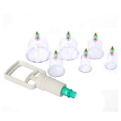 Vacum Cupping Therapy 6pcs Vacuum Cupping Kit Pull Out a Vacum Apparatus