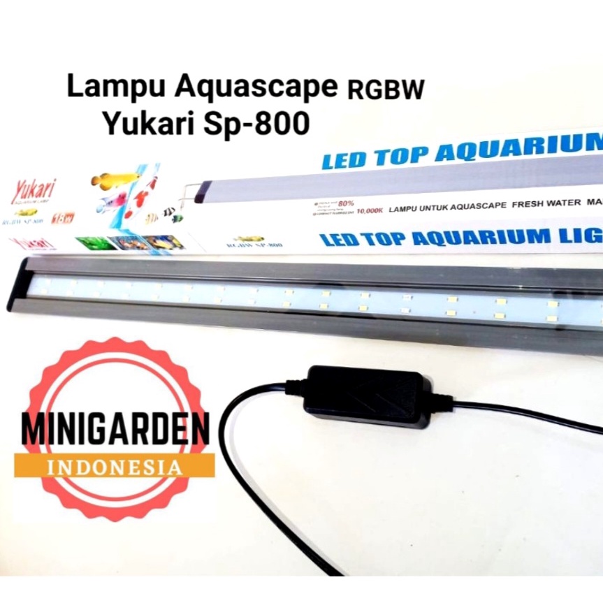 YUKARI RGBW SP-800 18W LED TOP AQUARIUM LIGHT LAMPU AQUARIUM AQUASCAPE