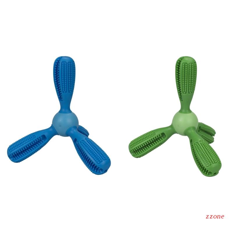 Mainan Tongkat Kunyah Sikat Gigi Geraham Multi Sudut Untuk Perawatan Anjing Peliharaan