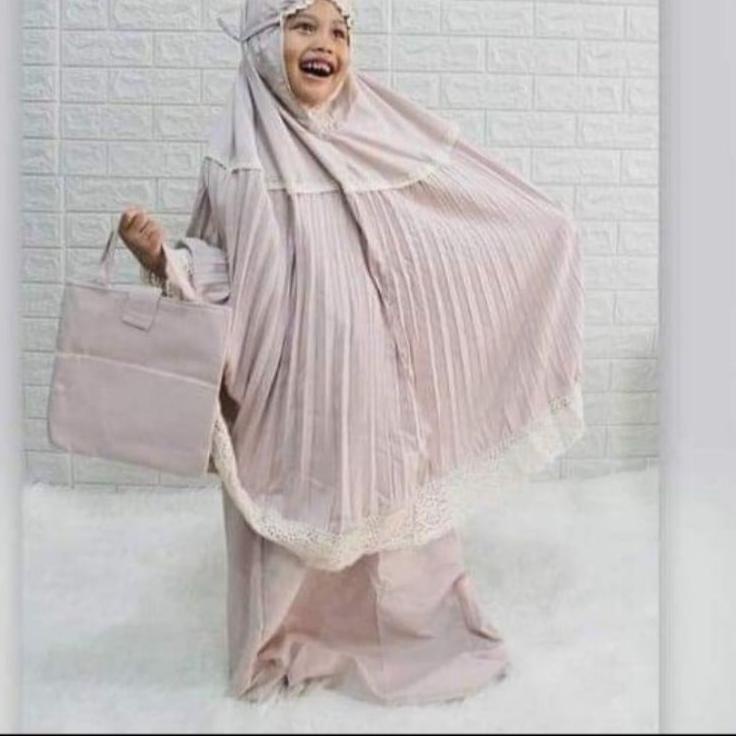 FSM.22Oc22ᵟ • MUKENA ANAK ANAK UMUR 2,3,4,5 TAHUN // MUKENA ANAK PLISKET RENDA BAWAH // MUKENA ANAK 