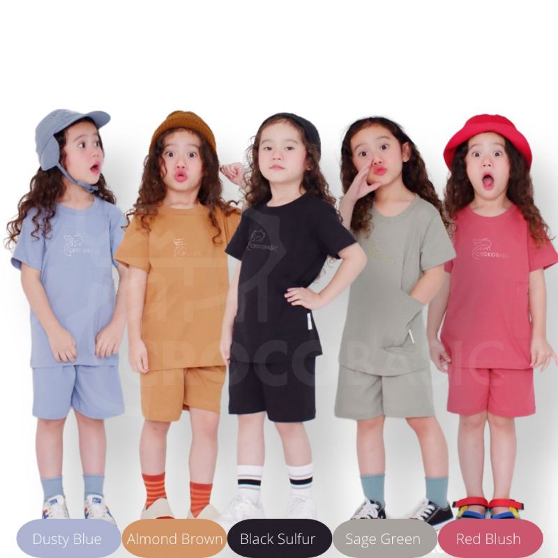 Kaos Anak Perempuan Setelan Crocobasic Mahika