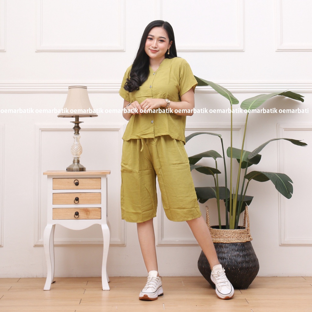 PIYAMA KANCING POLOS | PIYAMA RAYON POLOS | PIYAMA HITS
