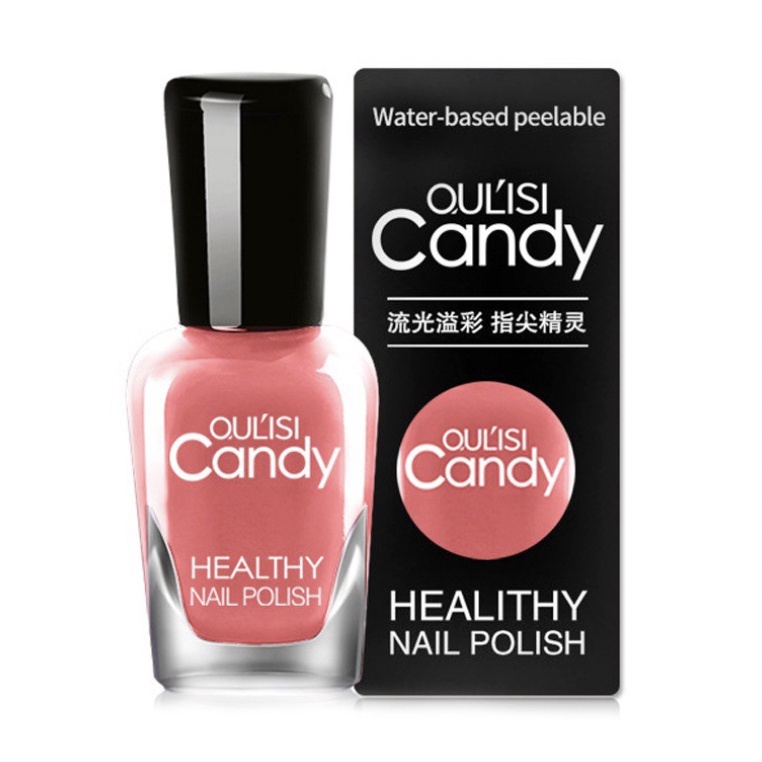 OULISI Kutek Halal Honey Candy Nail Polish Peel Off Tahan Lama Aplikasi Mudah KU038