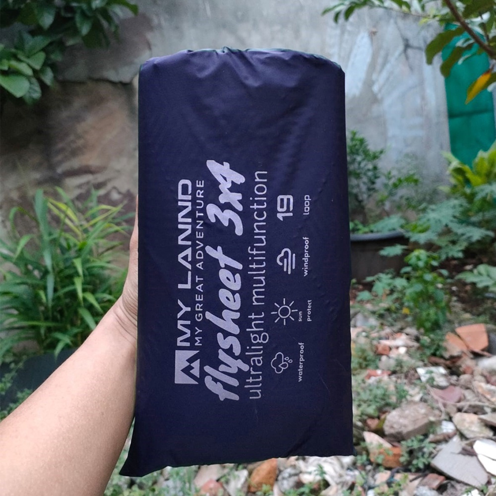 Flysheet Tenda Waterproof 3Mx4M 19 Loop Murah