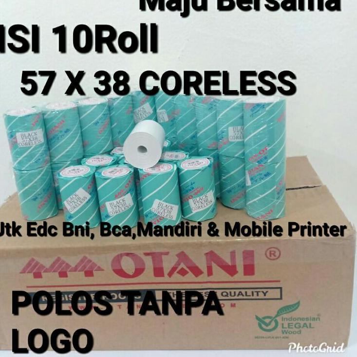 

Updateツ Thermal Paper Kertas Struk 57x38,1Pack isi 10Roll, Merk Otani