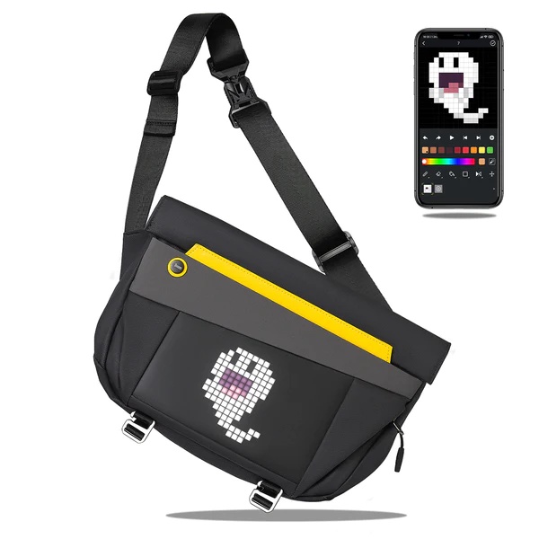 Divoom Sling Bag V Customizable Pixel Art Fashion Design - Garansi Resmi Divoom Indonesia 1 Tahun