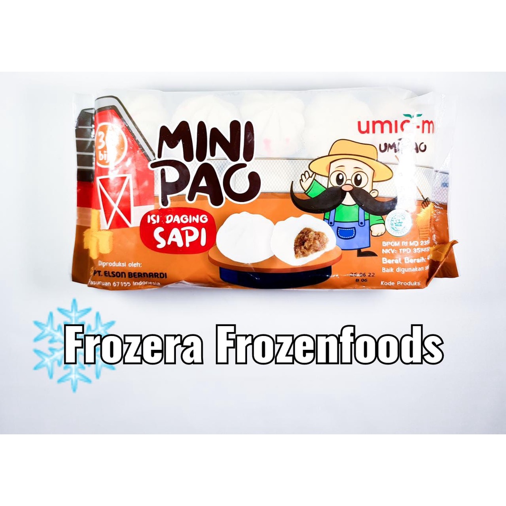 

❄LANGSUNG KIRIM❄ UMIAMI Mini Pao Isi Daging Sapi Isi 30 Biji / Frozenfoods Murah