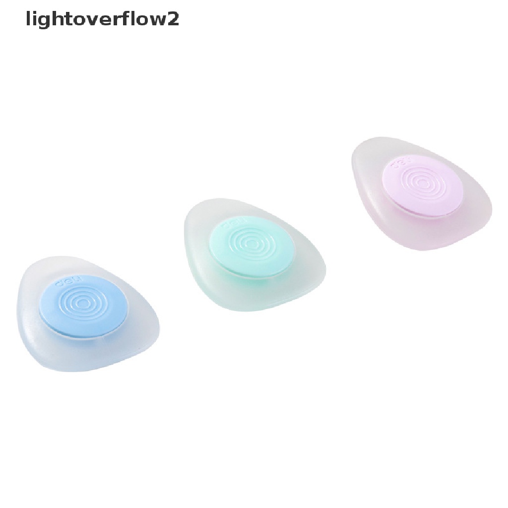 (lightoverflow2) 3pcs / Set Penghapus Gel Erasable Bentuk Oval Motif Kartun Untuk Perlengkapan Sekolah