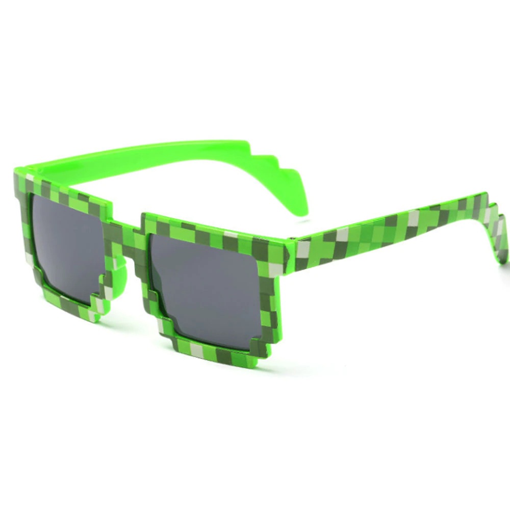 GV8i Long Keeper Kacamata Model Pixel Minecraft Mosaics Uv400 For Kids 088 Green Or-i