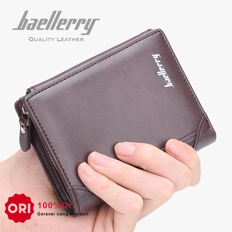 BAELLERRY D1307 Dompet Pria Wanita Bahan Kulit PU Leather Premium WATCHKITE WKOS