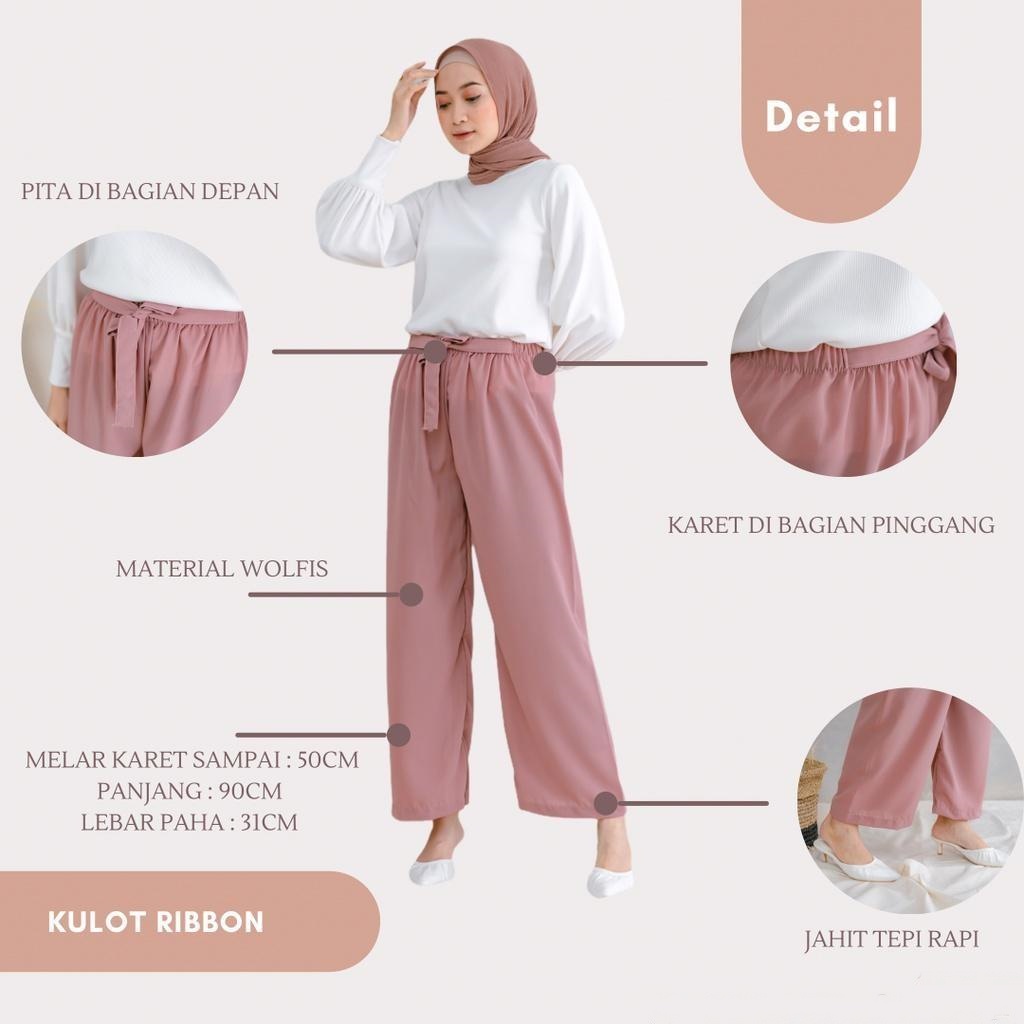 KULOT RIBON PANTS | CELANA CULLOT RIBON WOLFIS PREMIUM