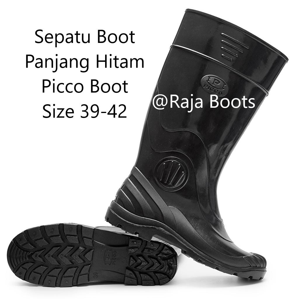 Sepatu Boot Picco Panjang Hitam Murah