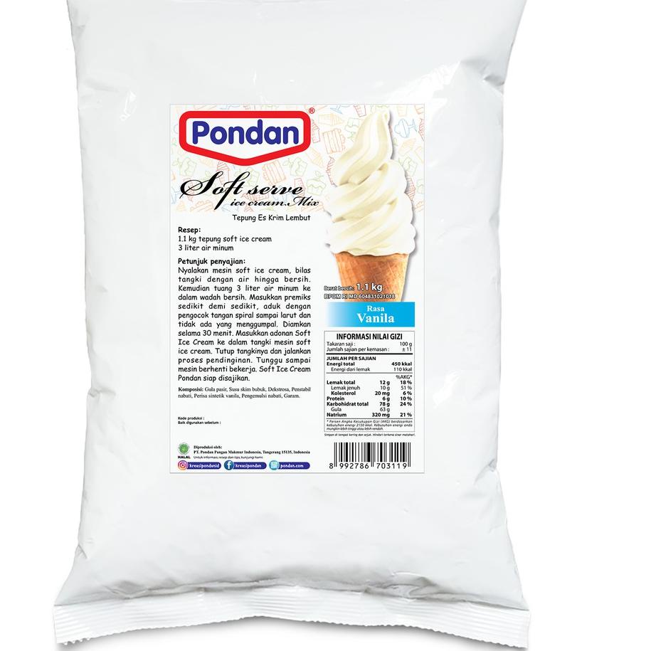 

BAYAR DITEMPAT✔️Pondan soft ice cream BULKY|RA9