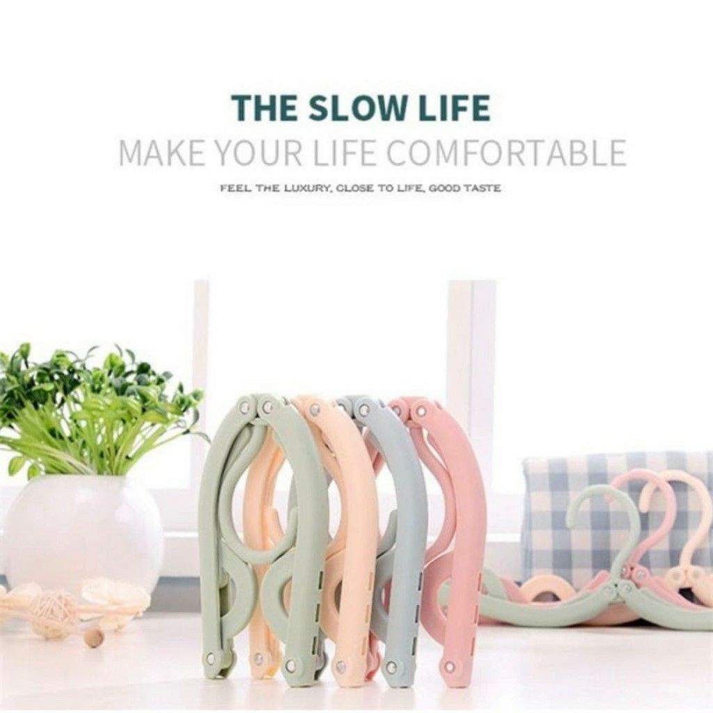 TGM - GANTUNGAN HANGER BAJU LIPAT PORTABLE travel plastik Magic hanger / Gantungan baju lipat / GANTUNGAN BAJU SERBA GUNA