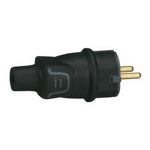 LEGRAND PLUG STEKER KARET 16A 2PIN IP44 COLOKAN KONTRA RUBBER 050196