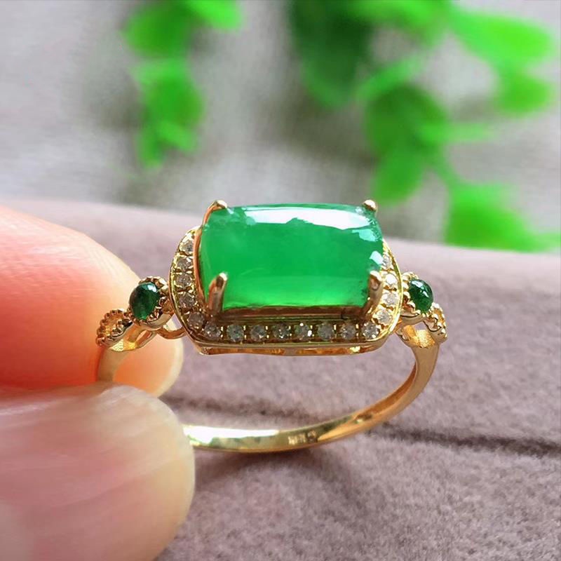 Cincin Model Terbuka Lapis Emas Dapat Disesuaikan Gaya Elegan Untuk Wanita