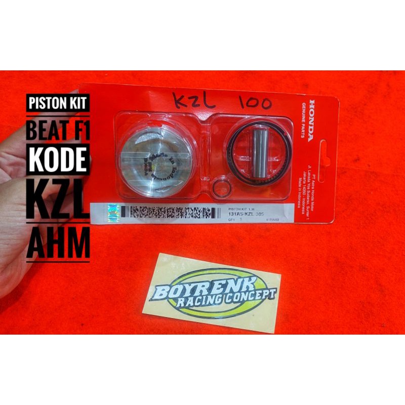 Piston Kit BEAT F1 KZL ORI AHM OVZ STD,50,100-BOYRENK RACING