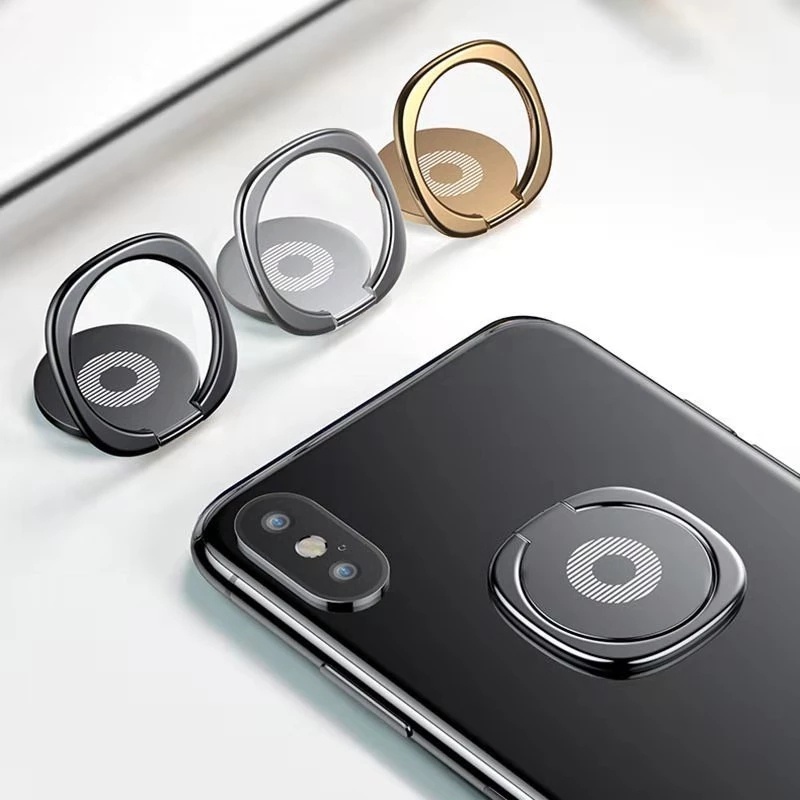 360° Ring Stand Holder Bahan Metal Dapat Diputar Untuk Smartphone Universal