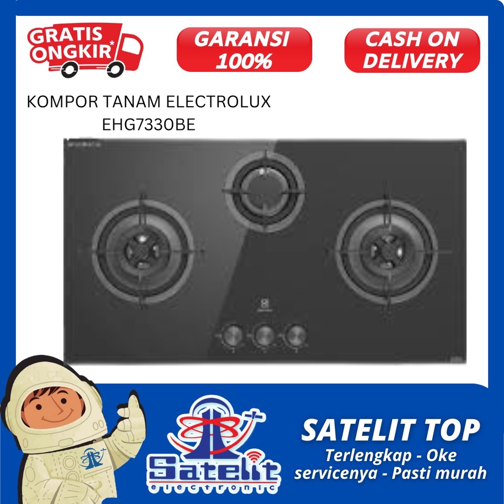KOMPOR GAS / KOMPOR TANAM / KOMPOR LISTRIK ELECTROLUX EHG7330BE