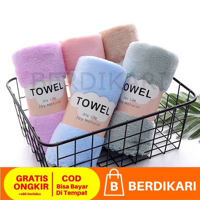 Handuk Mandi 35 x 75 cm Microfiber Bulu Premium Handuk Muka Super Nyerap Air