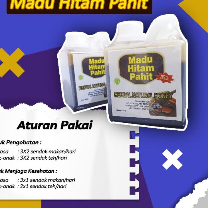 

✨Mall✨ Madu Hitam Pahit 500 gram Herbal Natural Honey 100% Madu Herbal !!