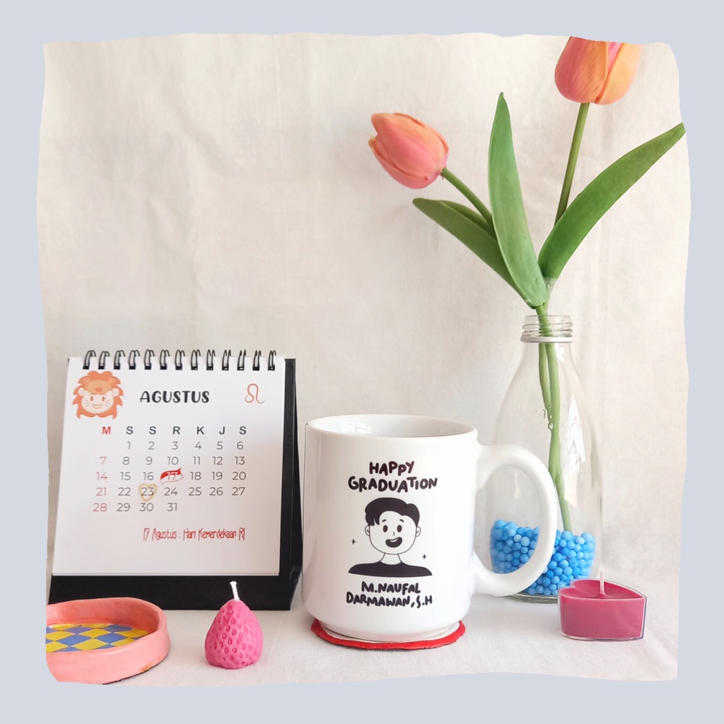 Mug Avatar Cowok, Mug Custom, Anniversary Gift, Graduation Gift, Couple Gift, Gelas Custom, Mug Cewe