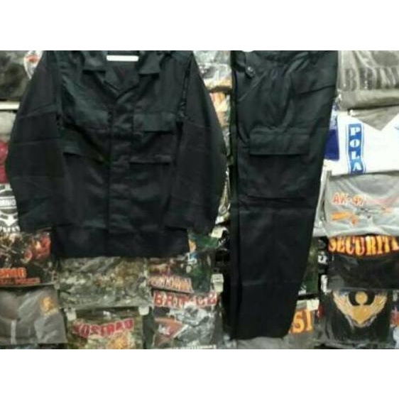 SALE✅Seragam PDL Hitam - Seragam SECURITY - Satpam - Brimob - Fkppi - Gada Pratama|RA1