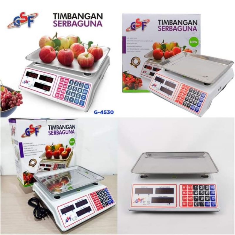 Timbangan Digital Buah GSF 4530 30Kg 30 KG Pricing Scale