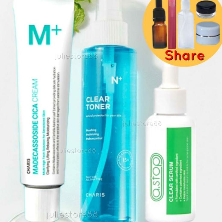 DLGH (Share) A.Stop X Charis N+ Clear Toner M M+ Madecassoside Cica Cream Clear Serum Hot Promo