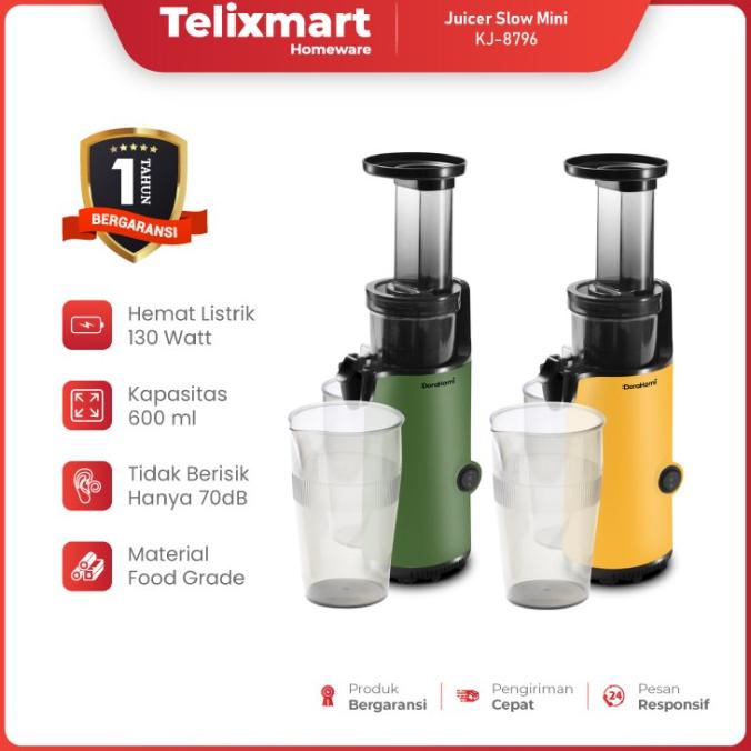 Slow Juicer Elektrik Alat Pemeras Jeruk Listrik Stainless Bergaransi