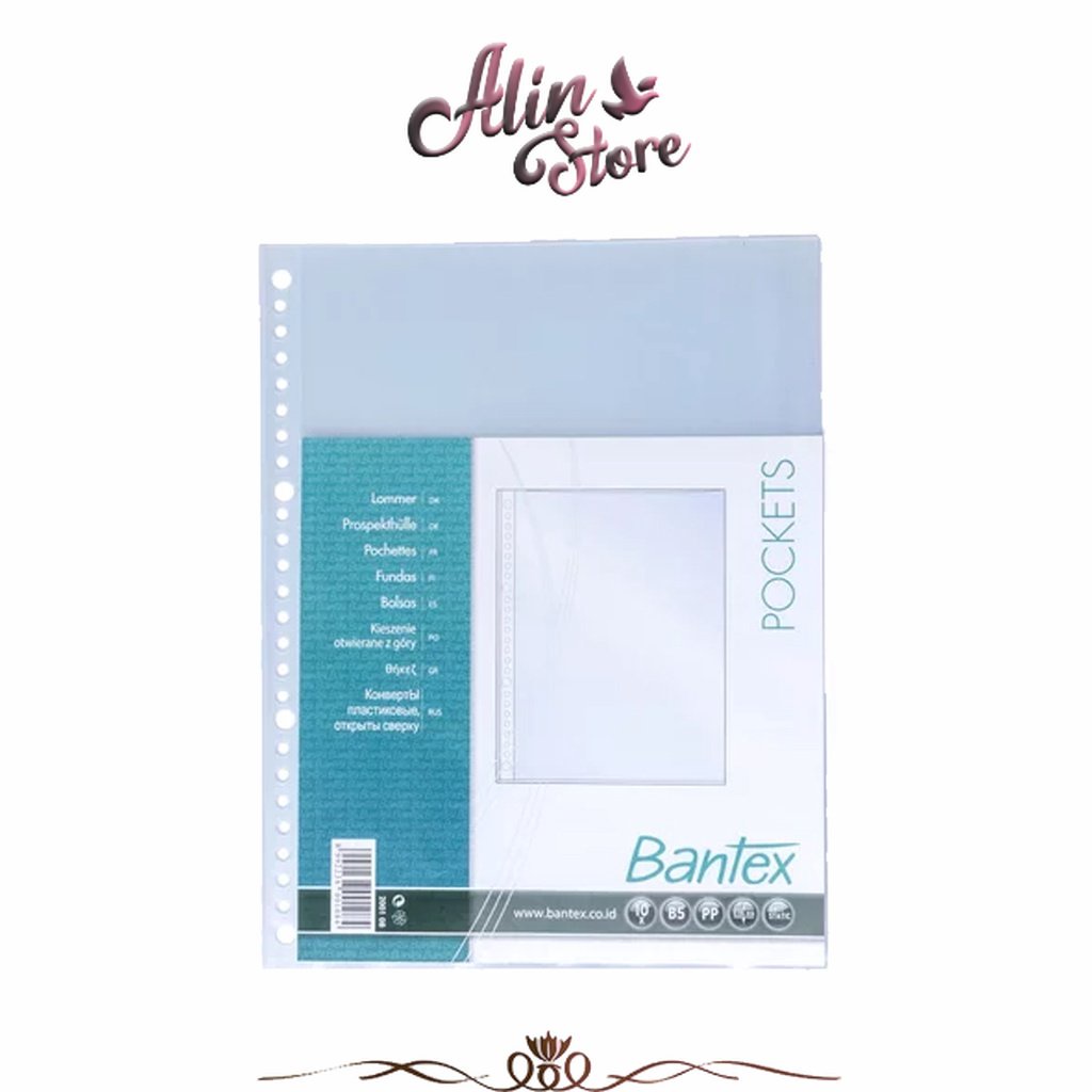 

Binder Zip Pocket Multiholes PP 26 B5 Bantex