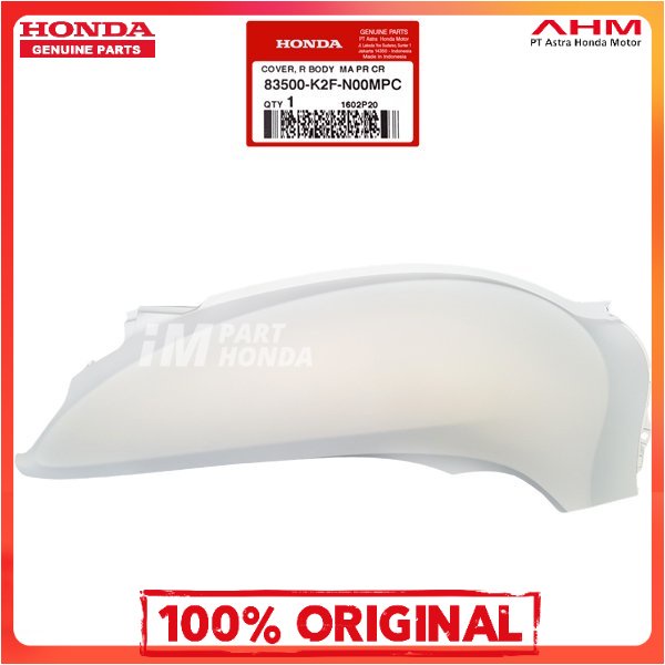 *Ori Ahm  Cover Body KANAN Scoopy eSP K2F Putih Prestige White 83500-K2F-N00MPC 83500K2FN00MPC Terja