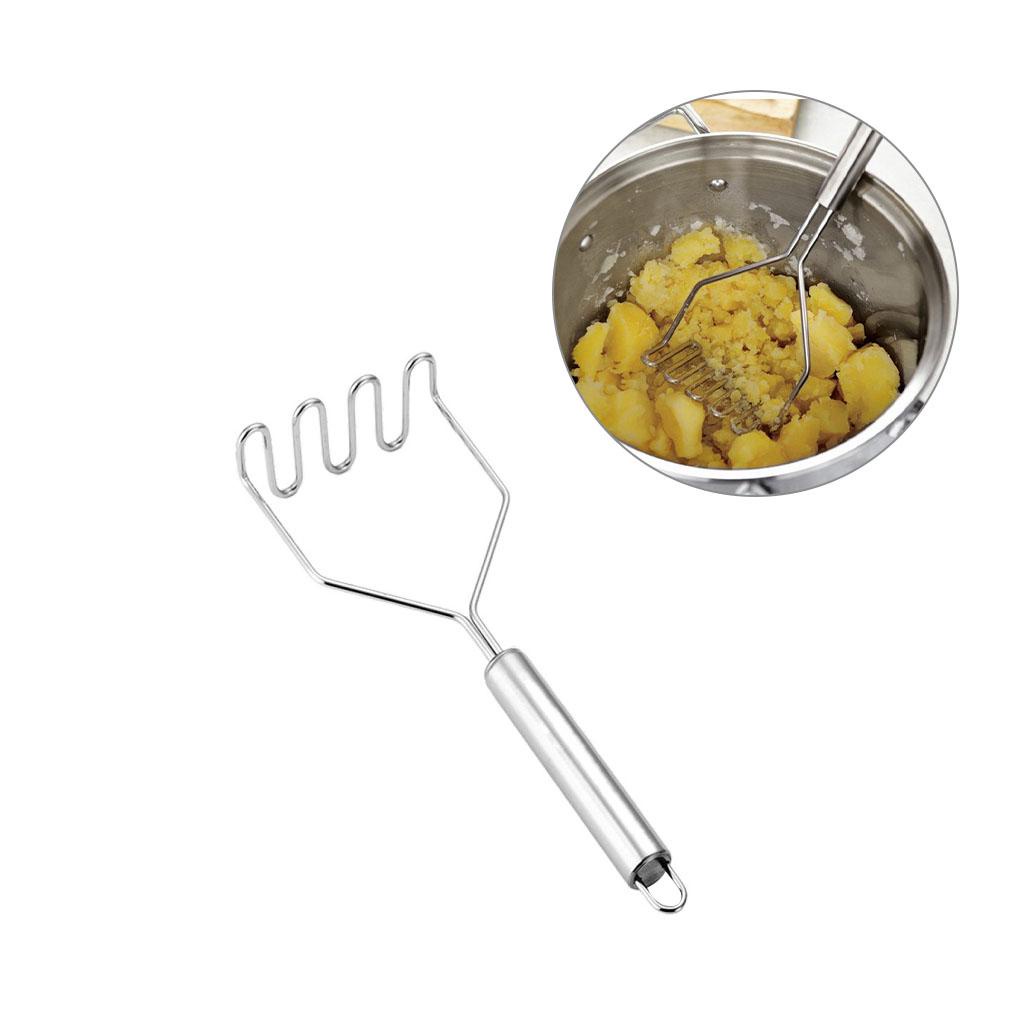 Potato Masher Sayur Kentang Bawang Putih Labu Tumbuk Alat Press Penghalus Nasi Stainless