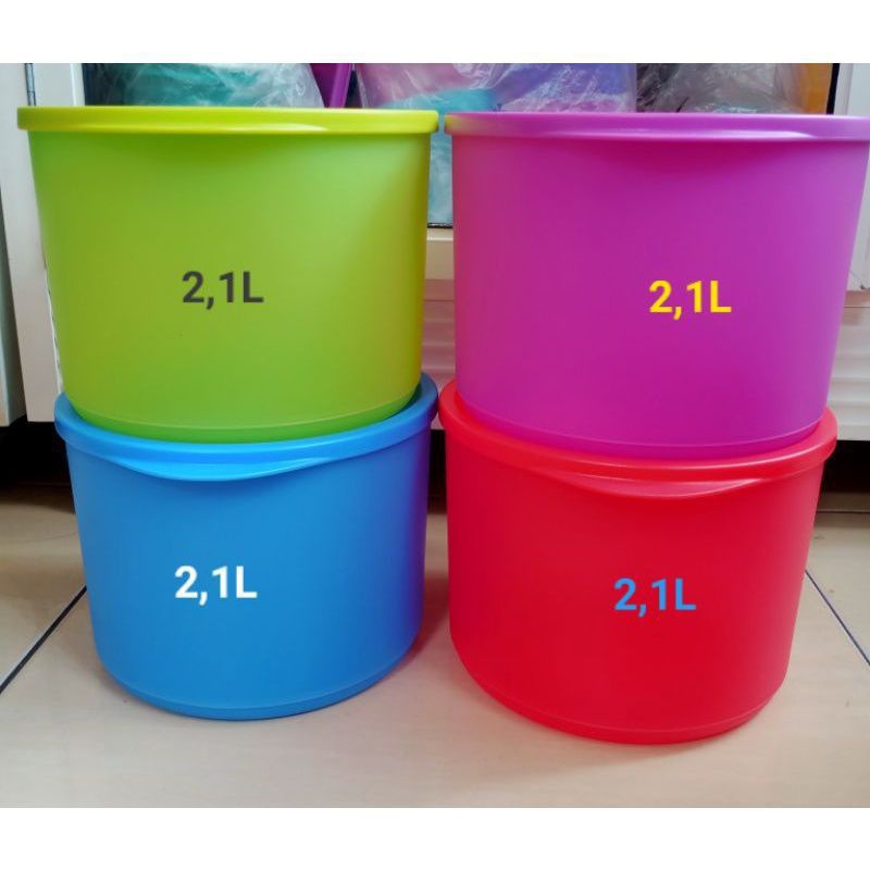 Promo toples tropical round bulat 2,1 liter eceran 1 pcs