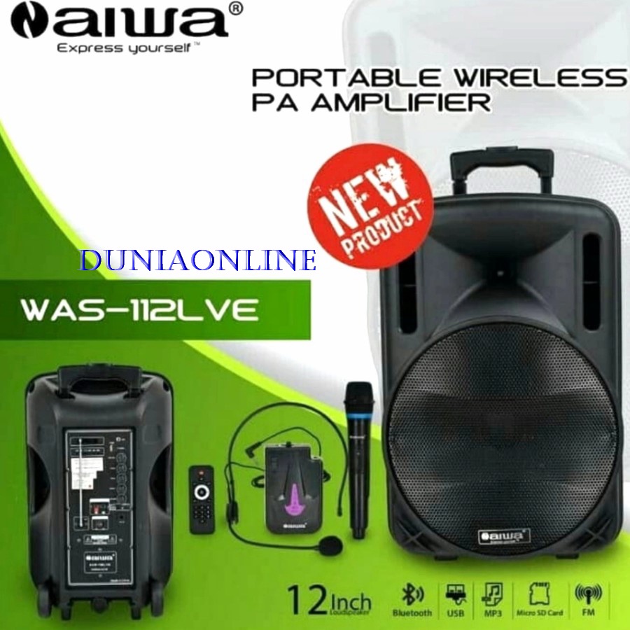 Speaker Portable Meeting Wireless Aiwa WAS - 112LVE (Original)