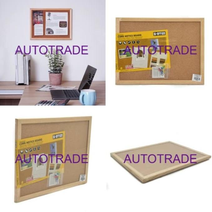 

BI-SILQUE CORK PIN BOARD / PAPAN MADING KAYU FIBRE 60X45CM SERBAGUNA