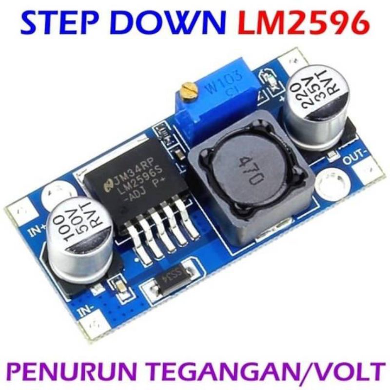 step down LM 2596 penurunan tegangan volt dc