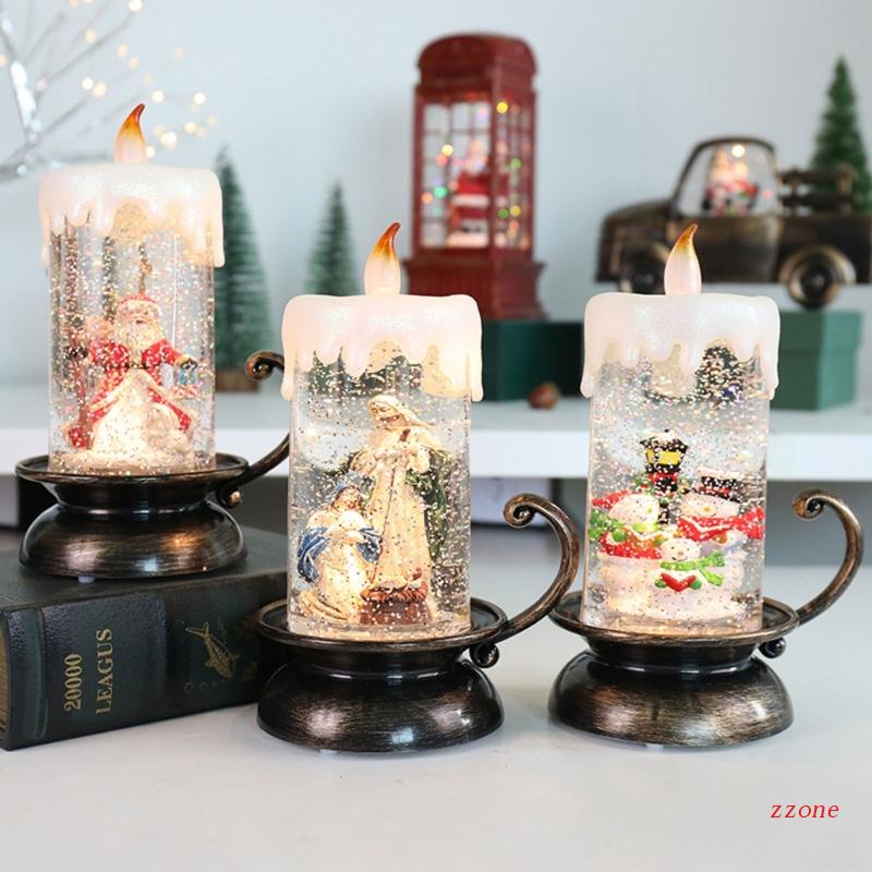 Ornamen Lampu Malam Dengan Musik Untuk Dekorasi Natal