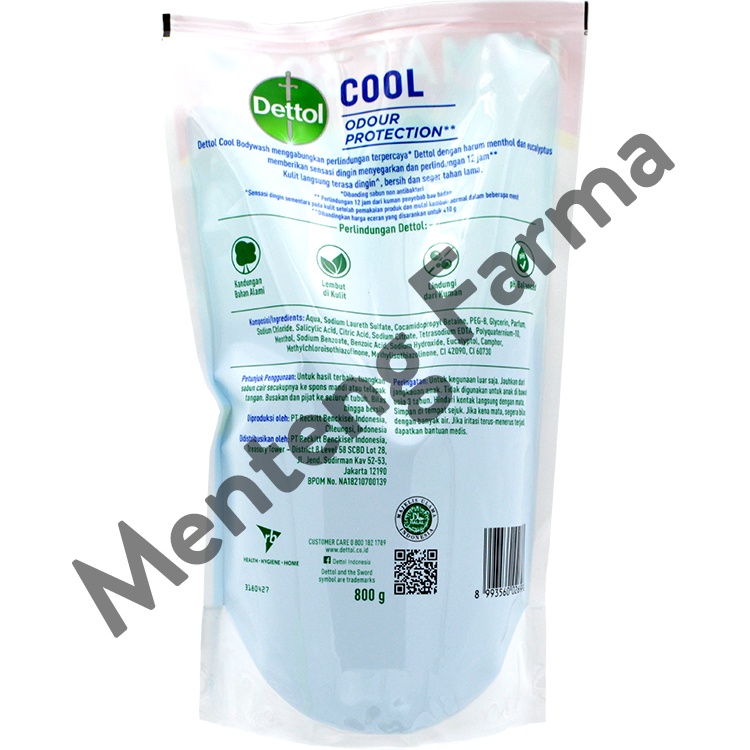 Sabun Mandi Cair Dettol ProFresh Cool 800 Gram - Dengan Kandungan Menthol Segar