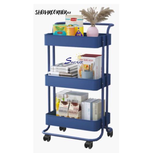 SHENAR RAK TROLI 3 SUSUN SALON DAPUR KAMAR TIDUR MANDI / TROLI SUSUN SERBAGUNA ROLLING STORAGE CART, SHENARCORNER168