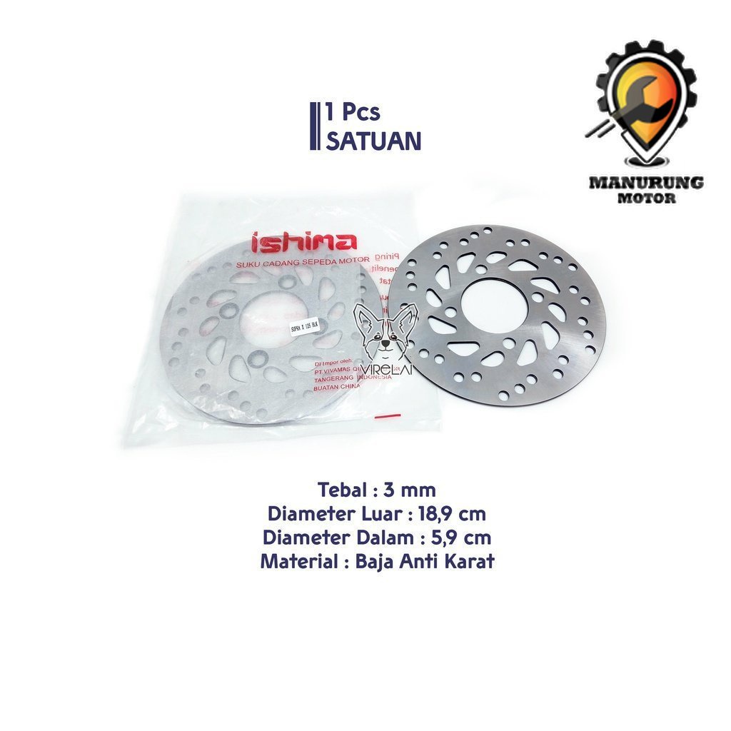 Piringan Cakram Supra X 125 Depan / Belakang [Ishima]