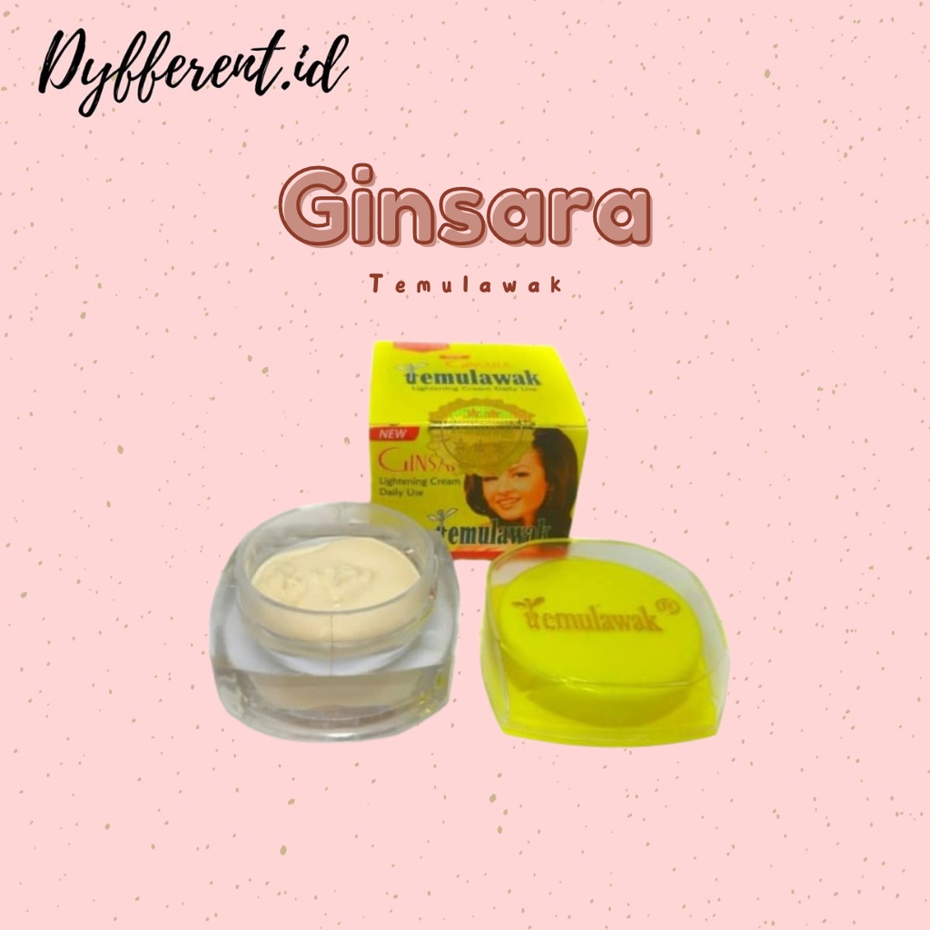 [BPOM] Ginsara Cream Temulawak Ginsara Lightening Cream Original