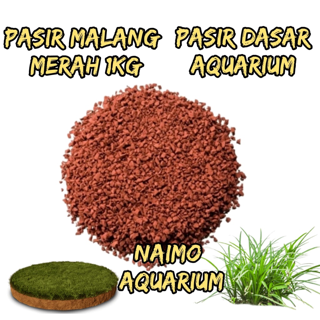 pasir malang merah 1kg 1 kg aquascape aquarium