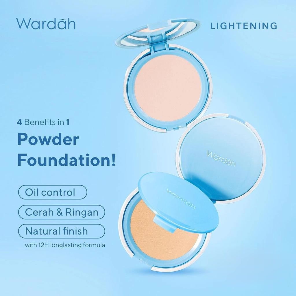 ★ BB ★  Wardah Lightening Powder Foundation Extra Cover - Bedak Yang Mencerahkan Dengan Hasil Natural