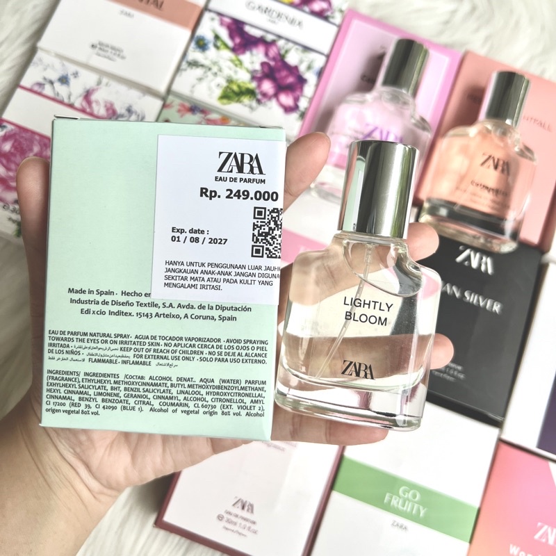 QEILA - PARFUM ZARA SERIES 30ML/FAMME/GARDENIA/WONDER ROSE 30ML(FREE PAPERBAG)