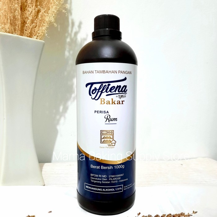 

TOFFIENA by TOFFIECO Toffieko Perisa Pasta Rum Rhum BAKAR 1 KG Liter
