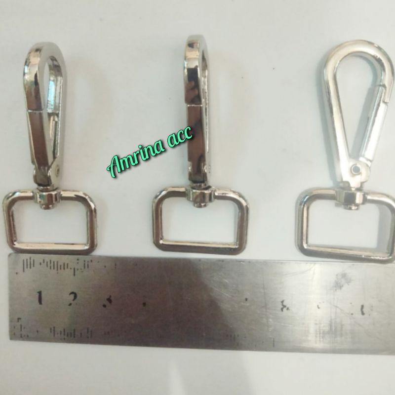 Kait 2 cm kotak nikel (2 pcs)