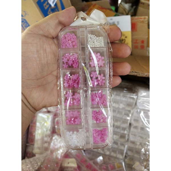 NAIL JEWELRY RESIN / HIASAN KUKU BUNGA KELOPAK5 PER SET