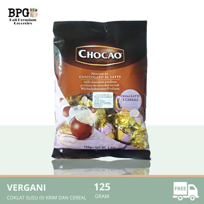 

Ready oke] VERGANI Chocao Milk Chocolate Pralines Crema Latte e Cereali 125 Gr