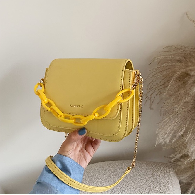 BJ31211 - BEIGE/BLACK/ORANGE/PURPLE /YELLOW - TAS SLEMPANG SALE KULIT CHAIN RANTAI BESI IMPORT TERMURAH TERLARIS FASHION WANITA BAGSTORE JAKARTA LT1211